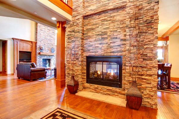 Stone Hearth Installation in Hollywood